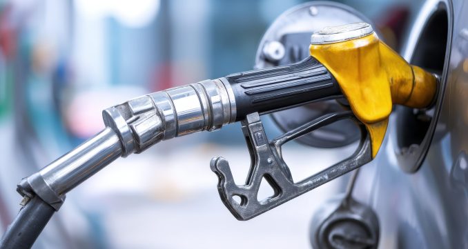 Refuel gas at station Refuel gas at station